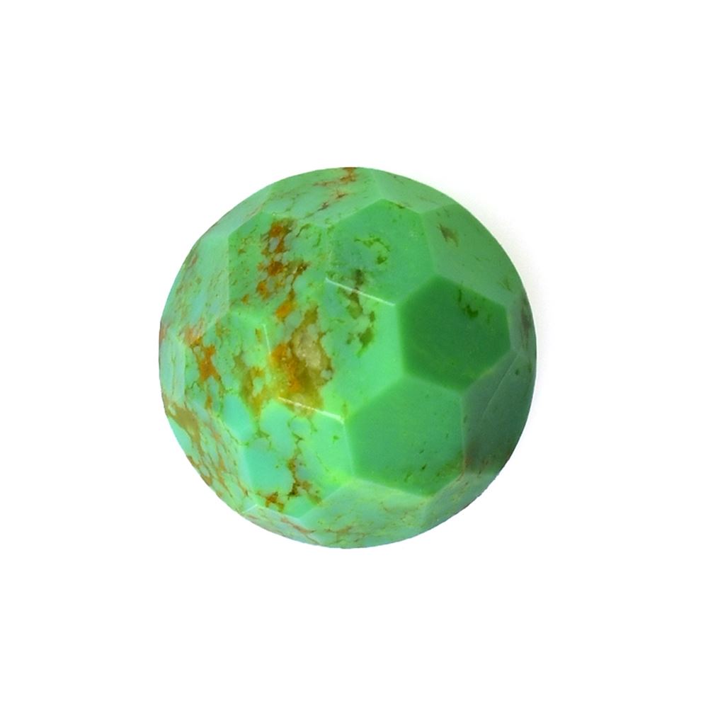MOHAVE TURQUOISE LITE (GREEN)(MEDIUM MATRIX) HONEYCOMB ROUND CAB 12.00X12.00 MM 5.26 Cts.