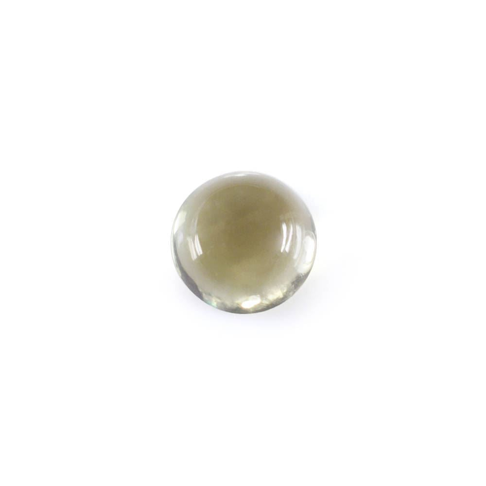 OLIVE QUARTZ ROUND CAB 5MM 0.53 Cts.