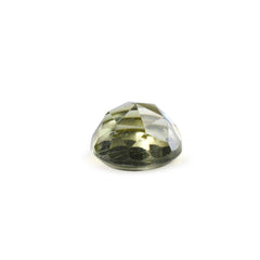 OLIVE QUARTZ ROSE CUT ROUND CAB 5MM 0.46 Cts.