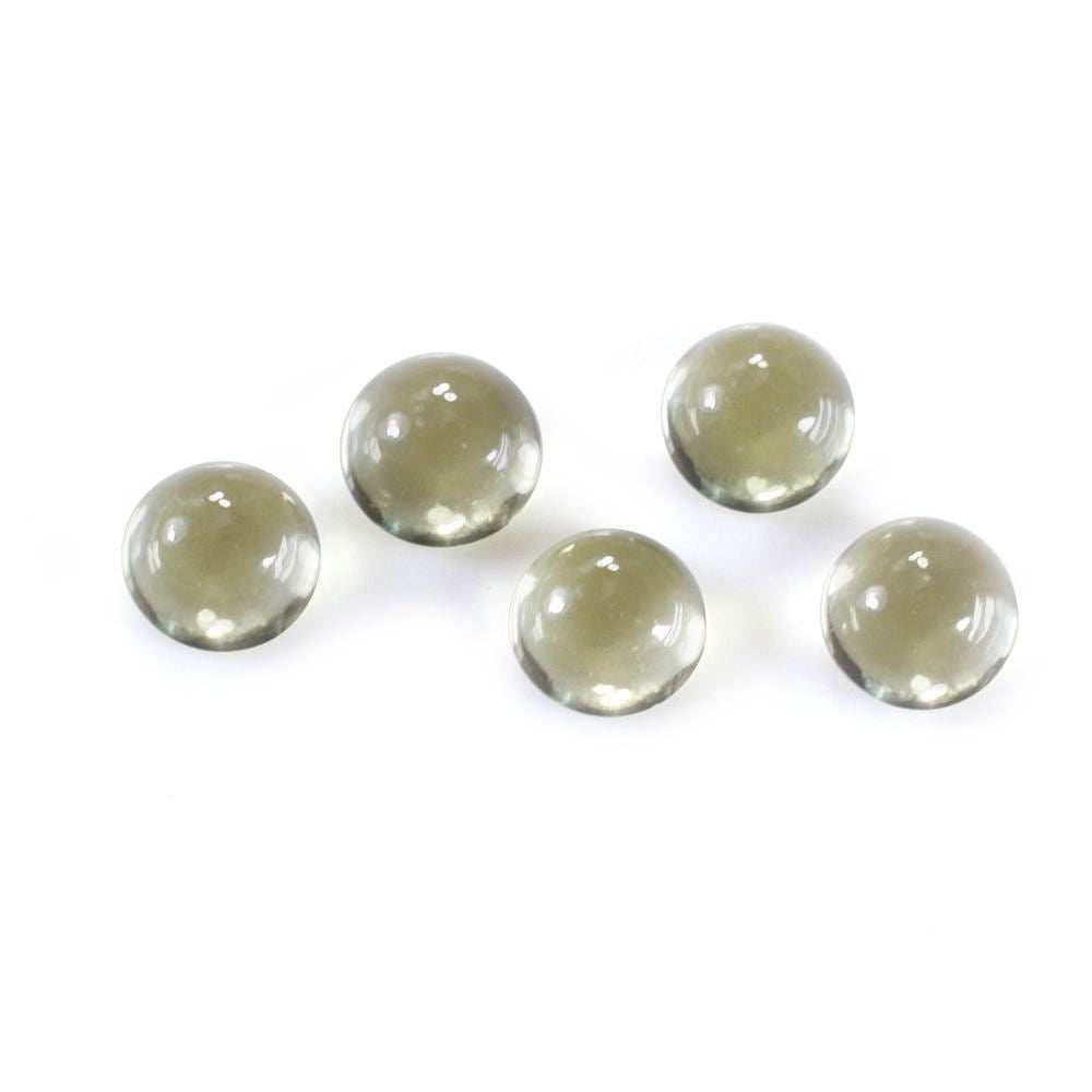 OLIVE QUARTZ ROUND CAB 4MM 0.29 Cts.