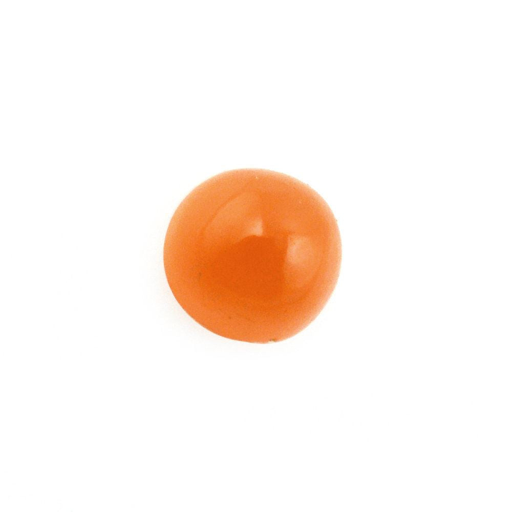 ORANGE MOONSTONE ROUND CAB 3MM 0.12 Cts.