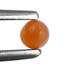 ORANGE MOONSTONE ROUND CAB 3MM 0.12 Cts.