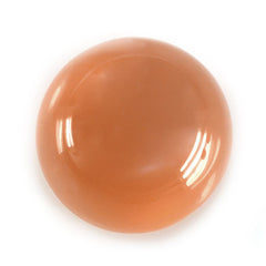 ORANGE MOONSTONE PLAIN ROUND CAB 12MM 6.73 Cts.