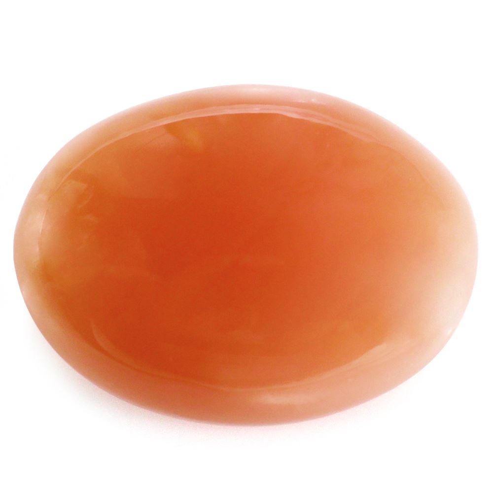 ORANGE MOONSTONE OVAL CAB 16X12MM 7.15 Cts.