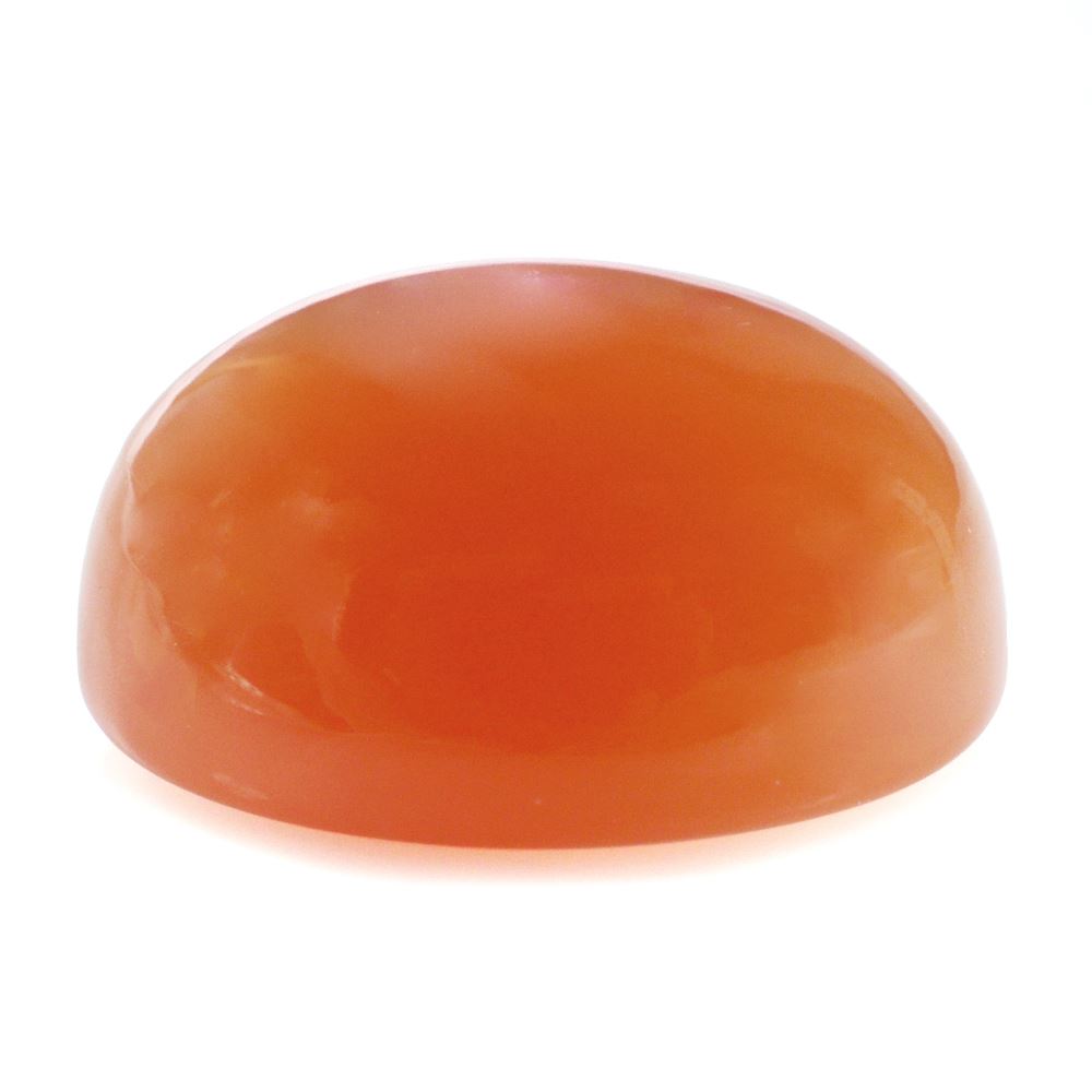 ORANGE MOONSTONE OVAL CAB 14X12MM 8.42 Cts.