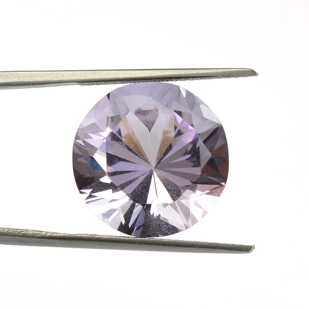 PINK AMETHYST DIAMOND CUT ROUND 16.00MM 13.72 Cts.