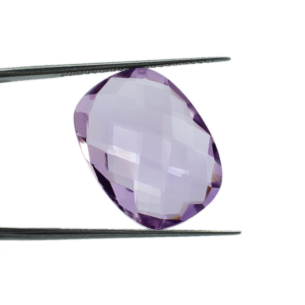 PINK AMETHYST BRIOLETTE CUSHION 20X15MM 13.37 Cts.