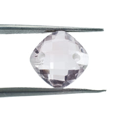 PINK AMETHYST BRIOLETTE CUSHION (TWO FULL DRILL) 10.00MM 3.02 Cts.