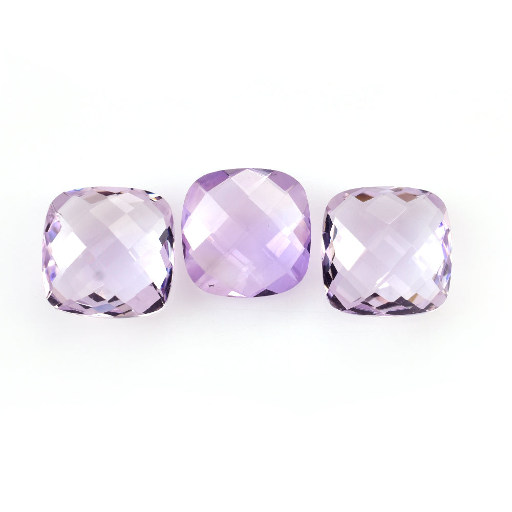 PINK AMETHYST BRIOLETTE CUSHION 12.00MM 5.90 Cts.