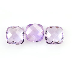 PINK AMETHYST BRIOLETTE CUSHION 12.00MM 5.90 Cts.