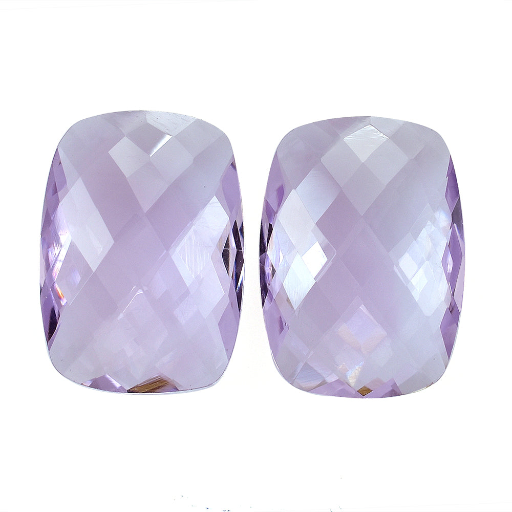 PINK AMETHYST BRIOLETTE CUSHION 18X13MM 9.06 Cts.