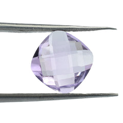 PINK AMETHYST BRIOLETTE CUSHION 10.00MM 3.80 Cts.