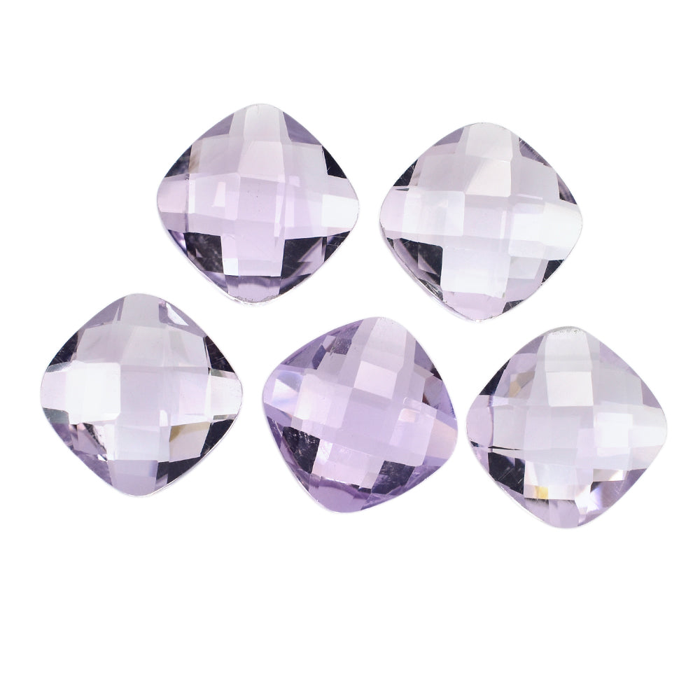 PINK AMETHYST BRIOLETTE CUSHION 10.00MM 3.80 Cts.