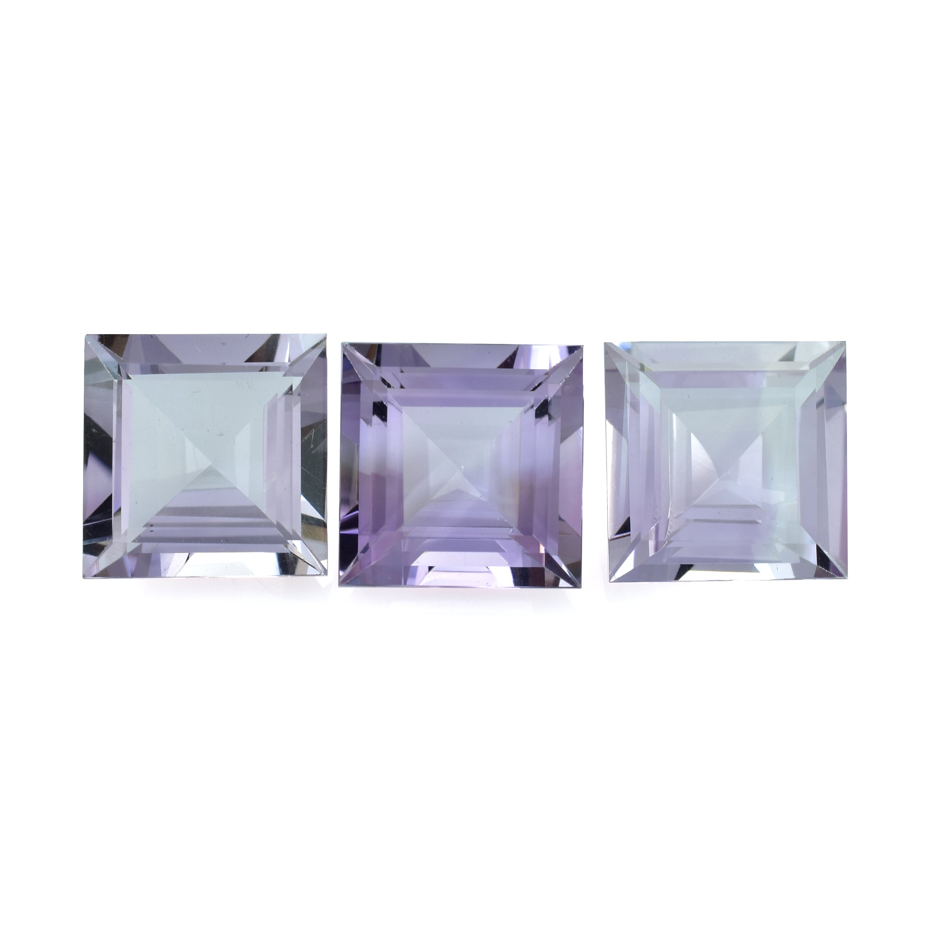 PINK AMETHYST CUT SQUARE 13MM 9.17 Cts.