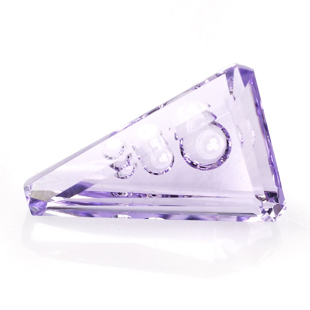 PINK AMETHYST SUPPER BUBBLE TRAPEZOID (#119) 18X12MM 8.80 Cts.