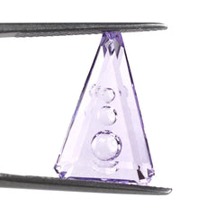 PINK AMETHYST SUPPER BUBBLE TRAPEZOID (#119) 18X12MM 8.80 Cts.