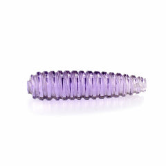 PINK AMETHYST SPIRAL CARVED DROPS HALF DRILL 28X7MM 10.42 Cts.