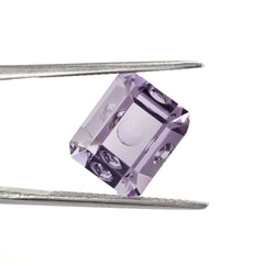 PINK AMETHYST MIRROR CUT BUBBLY OCTAGON 12X10MM 5.75 Cts.