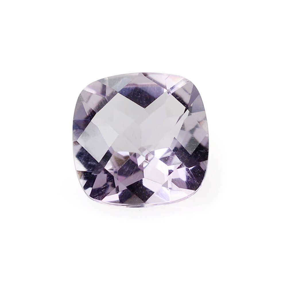 PINK AMETHYST CHECKER CUT CUSHION 7MM 1.34 Cts.