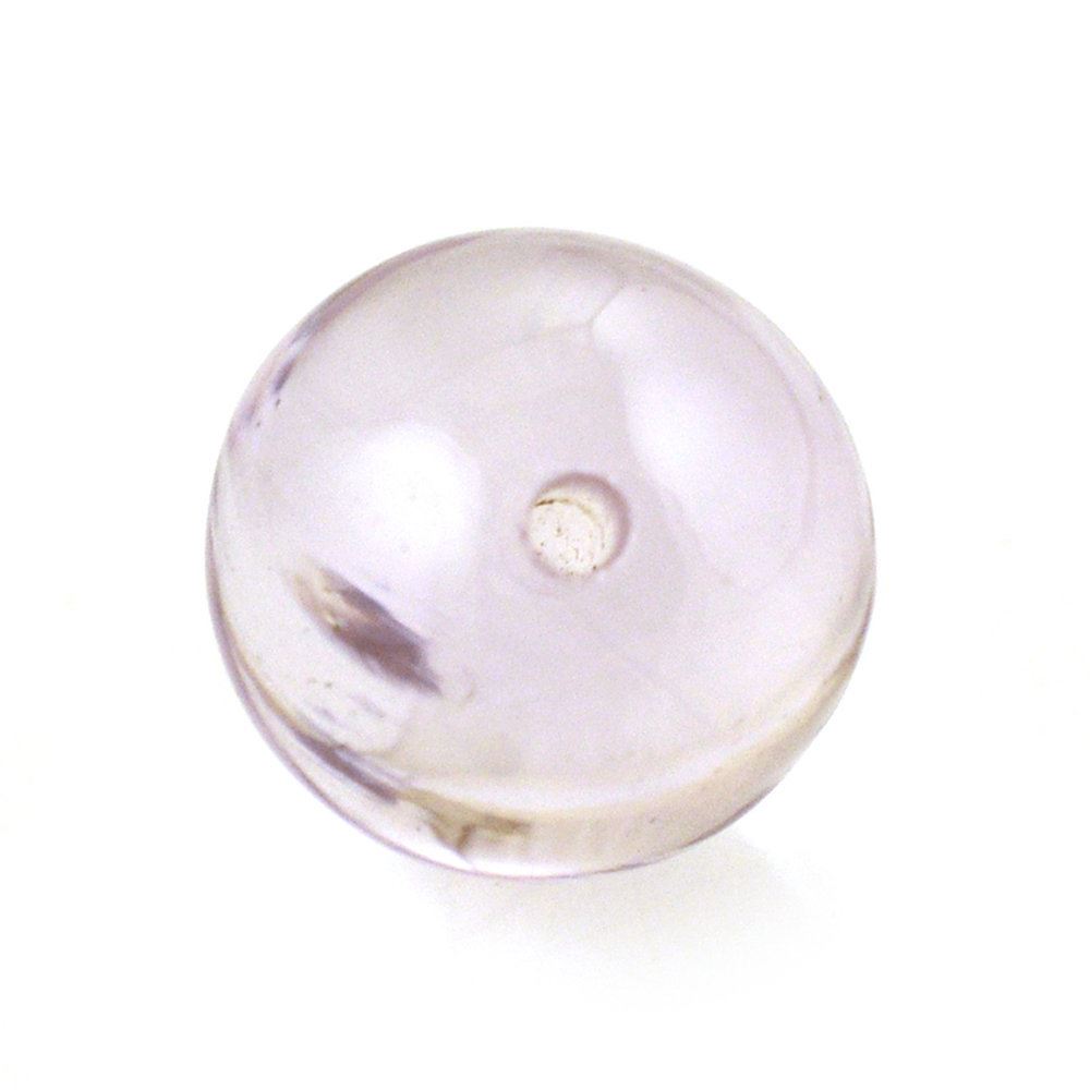 PINK AMETHYST PLAIN BALLS (HALF DRILL) 8MM 3.52 Cts.