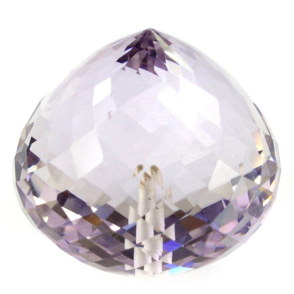 PINK AMETHYST ONION DROPS (HALF DRILL 1.20MM)  18X17MM 32.72 Cts.