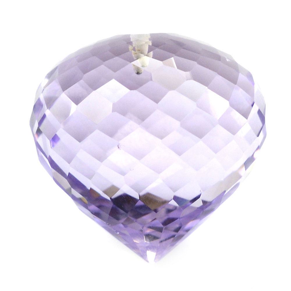 PINK AMETHYST ONION DROPS (HALF DRILL 1MM)  18MM 36.10 Cts.