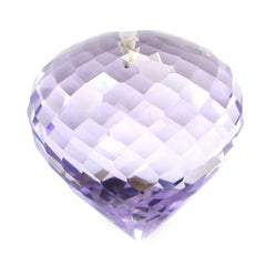 PINK AMETHYST ONION DROPS (HALF DRILL 1MM)  18MM 36.10 Cts.