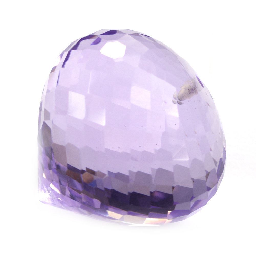 PINK AMETHYST ONION DROPS (HALF DRILL 1MM)  18MM 36.10 Cts.