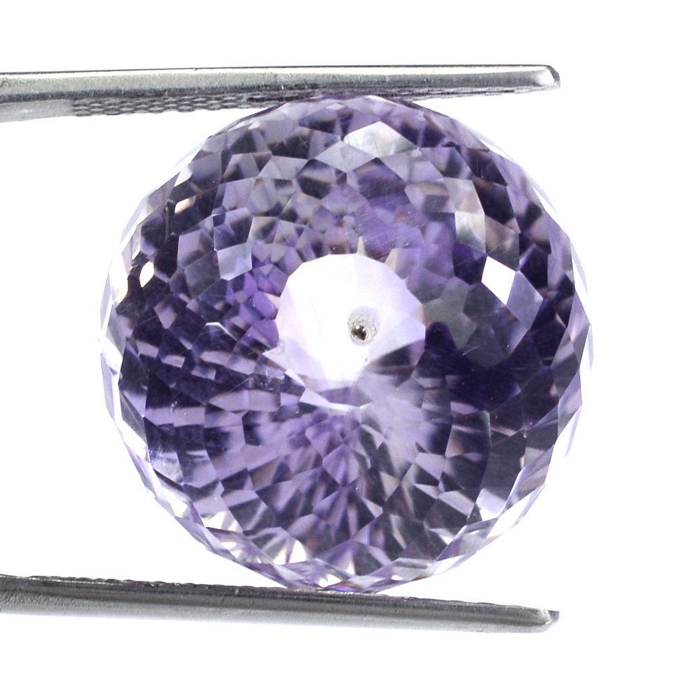 PINK AMETHYST ONION DROPS (HALF DRILL 1MM)  18MM 36.10 Cts.