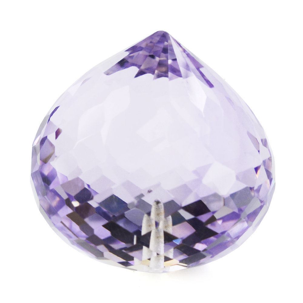 PINK AMETHYST ONION DROPS (HALF DRILL 1MM)  18MM 36.10 Cts.