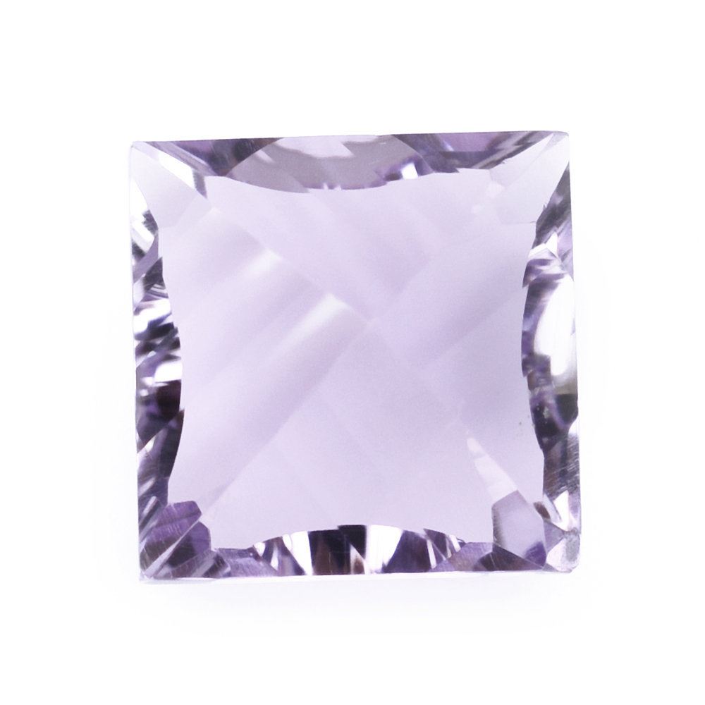 PINK AMETHYST CONCAVE CUT SQUARE (DES#48) 10MM 4.75 Cts.