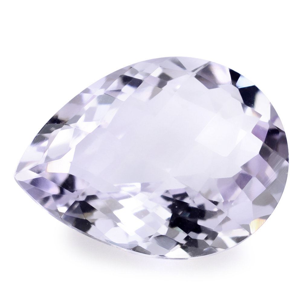 PINK AMETHYST CHECKER CUT PEAR (LITE) 20X15MM 14.15 Cts.