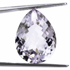 PINK AMETHYST CHECKER CUT PEAR (LITE) 20X15MM 14.15 Cts.