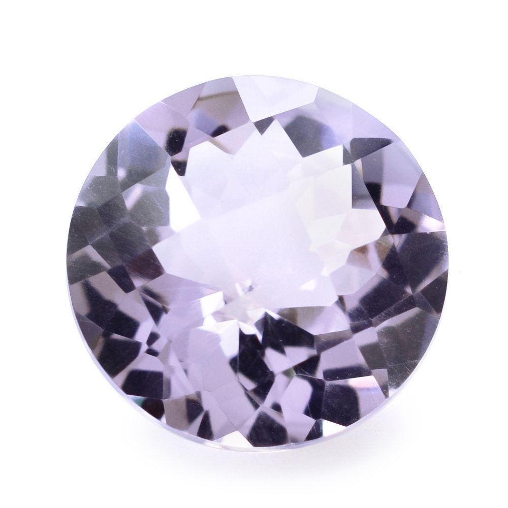 PINK AMETHYST CHECKER CUT ROUND 12MM 5.38 Cts.