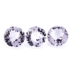PINK AMETHYST CHECKER CUT ROUND 12MM 5.38 Cts.
