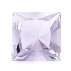 PINK AMETHYST ONE FACET PLOISH ONE FACET UNPLOISH PRINCESS CUT SQUARE (DES#29) 12MM 6.52 Cts.