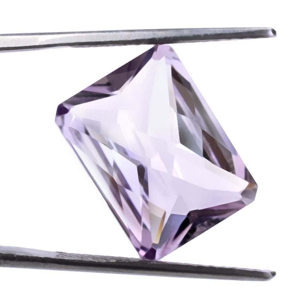PINK AMETHYST SPECIAL CHECKER OCTAGON (DES#57) 16X12MM 10.20 Cts.
