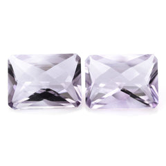 PINK AMETHYST SPECIAL CHECKER OCTAGON (DES#57) 16X12MM 10.20 Cts.