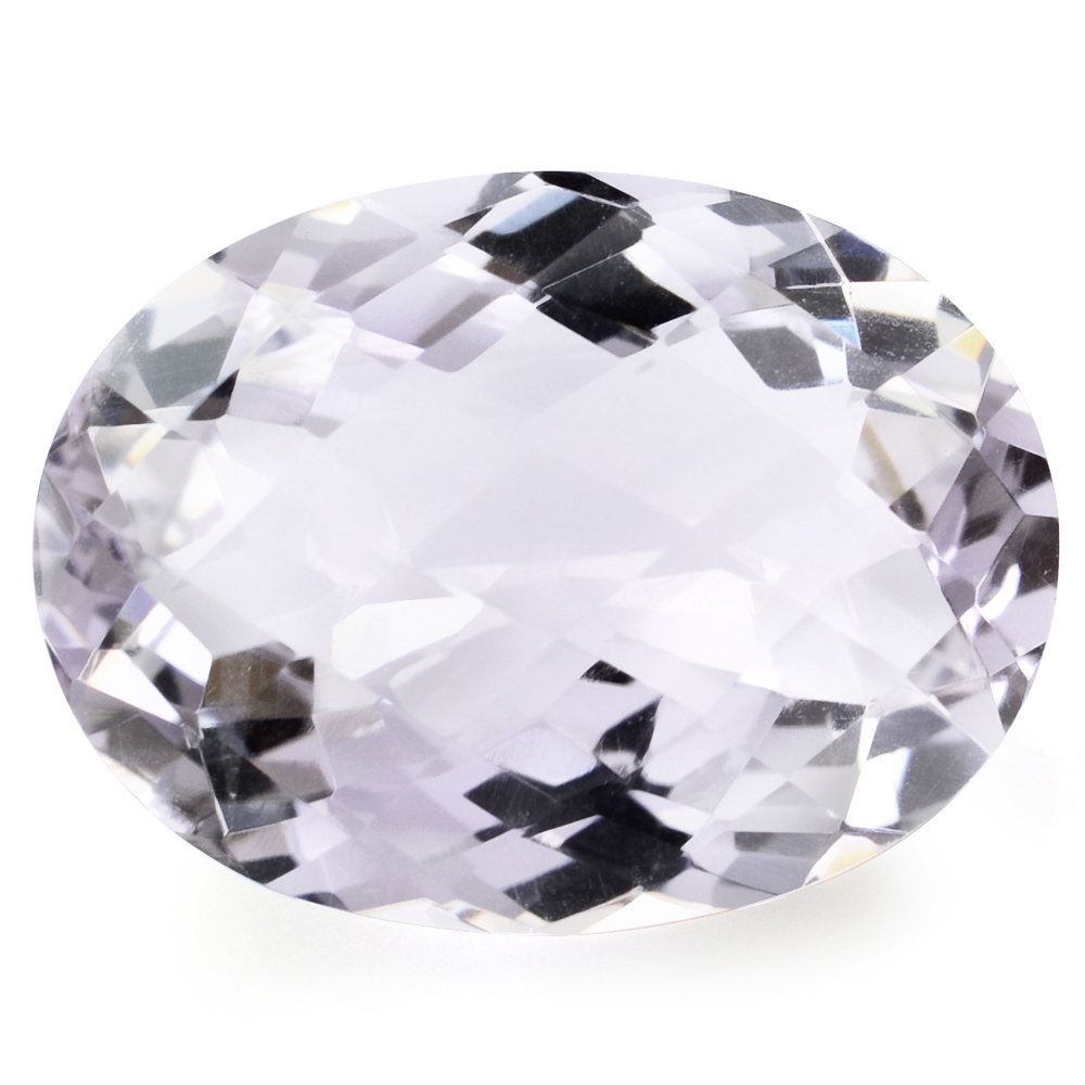 PINK AMETHYST CHECKER CUT OVAL (LITE) 20X15MM 14.90 Cts.