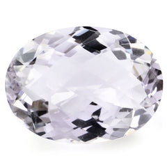 PINK AMETHYST CHECKER CUT OVAL (LITE) 20X15MM 14.90 Cts.