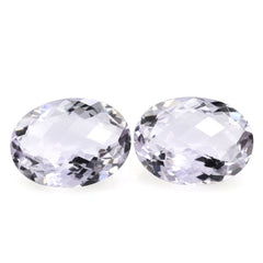 PINK AMETHYST CHECKER CUT OVAL (LITE) 20X15MM 14.90 Cts.