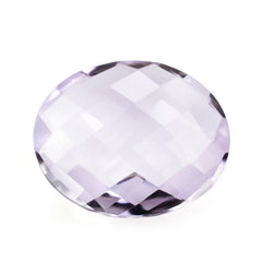 PINK AMETHYST BRIOLETTE OVAL 12X10MM 3.32 Cts.