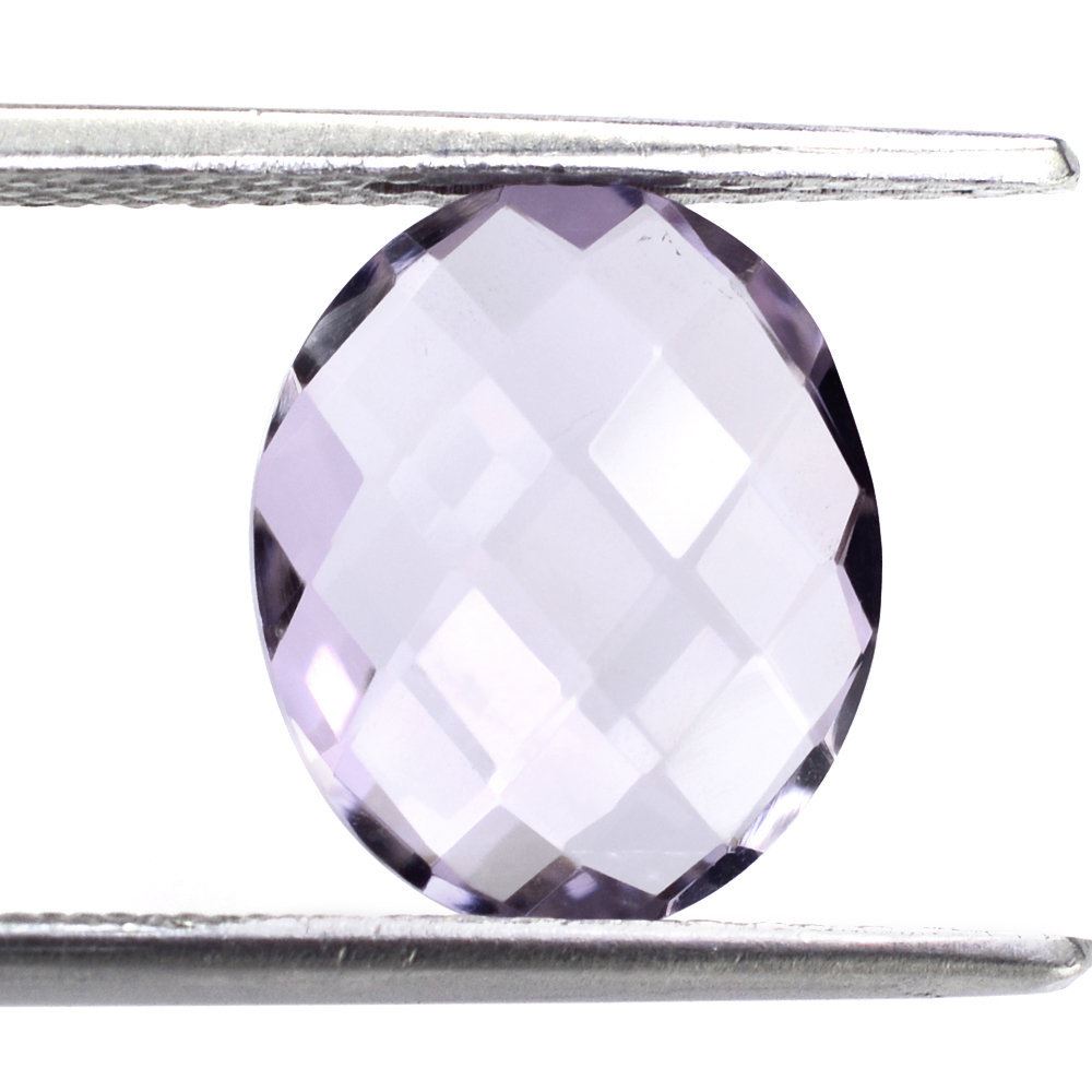 PINK AMETHYST BRIOLETTE OVAL 12X10MM 3.32 Cts.
