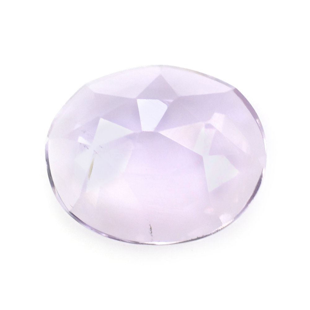 PINK AMETHYST ROSE CUT OVAL CAB (LITE) 12X10MM 3.22 Cts.