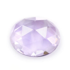 PINK AMETHYST ROSE CUT OVAL CAB 12X10MM 4.06 Cts.