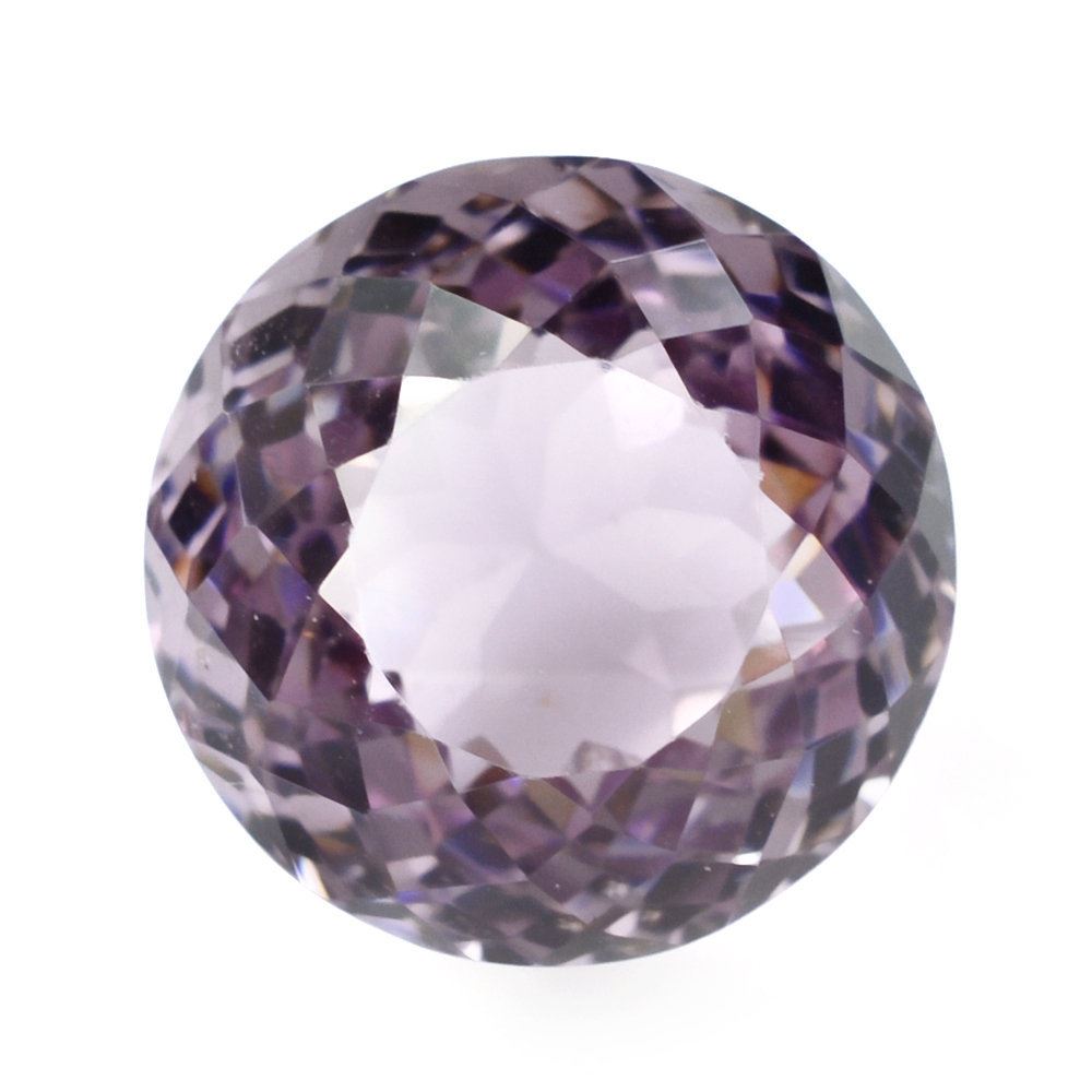 PINK AMETHYST PORTUGUESE CUT ROUND (DES#34) 12MM 8.68 Cts.