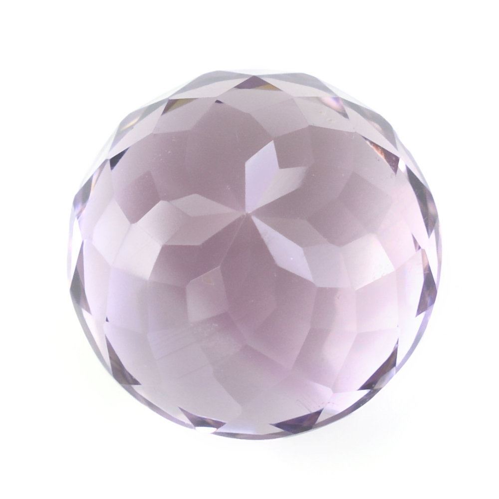 PINK AMETHYST PORTUGUESE CUT ROUND (DES#34) 12MM 8.68 Cts.