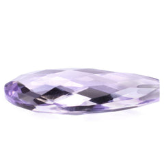 PINK AMETHYST BRIOLETTE PEAR (HALF DRILL 0.80MM) 20X10MM 6.90 Cts.