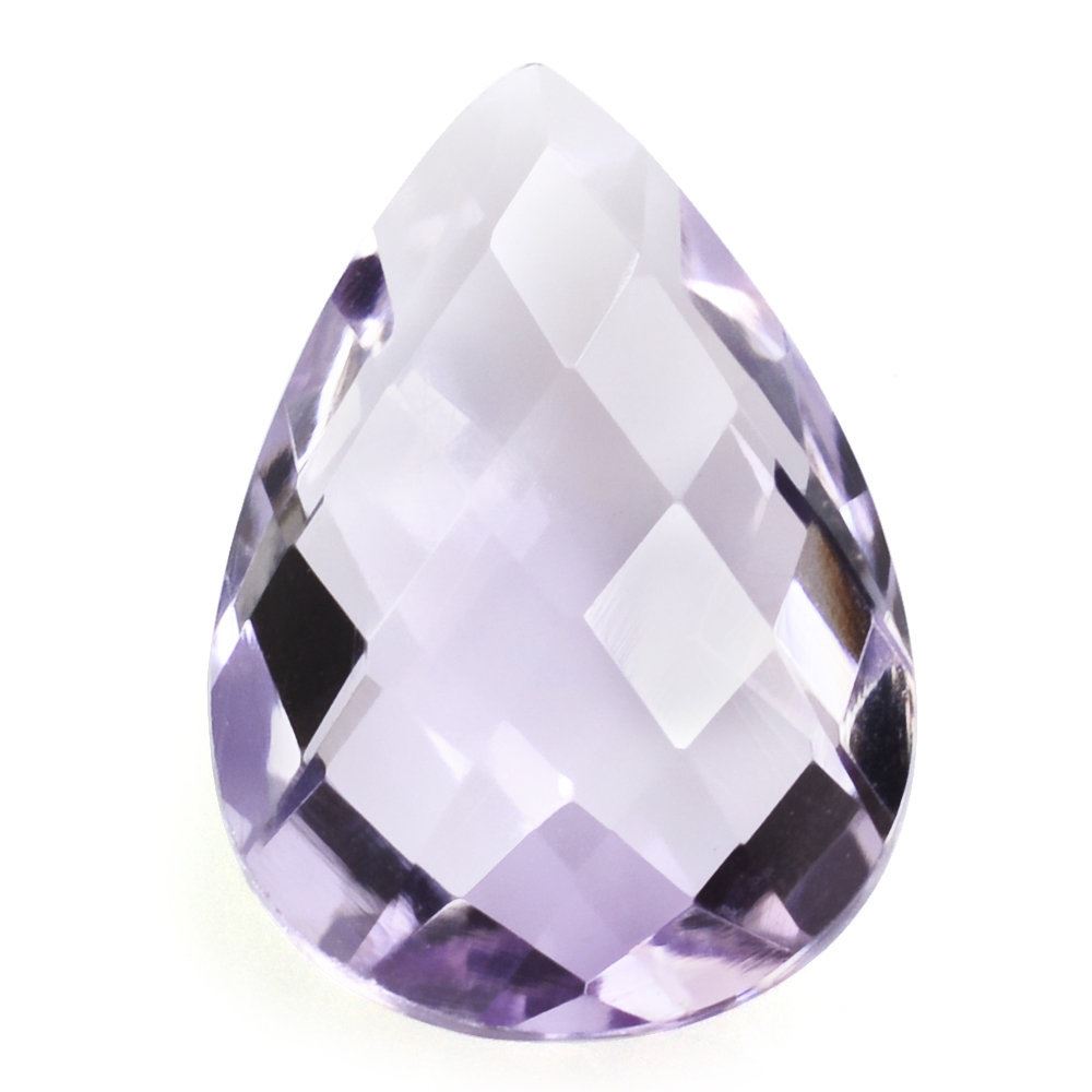 PINK AMETHYST BRIOLETTE PEAR 15X10MM 4.29 Cts.