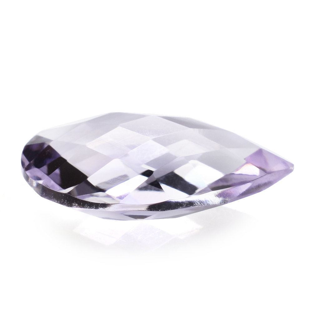 PINK AMETHYST BRIOLETTE PEAR 15X10MM 4.29 Cts.